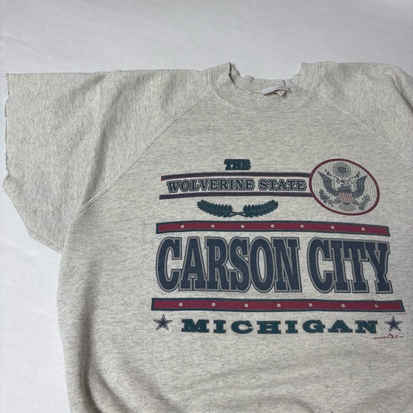 Vintage Carson city Michigan sweatshirt tee - Picture 5 of 6
